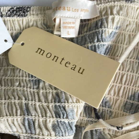 Monteau Linen Floral Tank Top - Picture 7 of 8